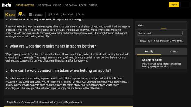 Bwin casino screenshot